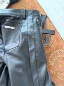CHROME HEARTS ‘FLEUR KNEE’ LEATHER PANTS