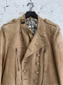 S/S 2007 NUMBER NINE ‘ABOUT A BOY’ SHEEPSKIN NAPOLEON BLISTERED LEATHER JACKET