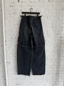BALENCIAGA DENIM CONVERTIBLE CARGOS