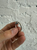 CHROME HEARTS PAVE DIAMOND NAIL RING
