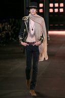S/S 2015 SAINT LAURENT ‘PSYCH ROCK’ OFFICER LEATHER JACKET