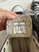 CHROME HEARTS BLACK LEATHER CONVERSE