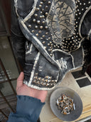 1990s LEATHER BATTLE JACKET