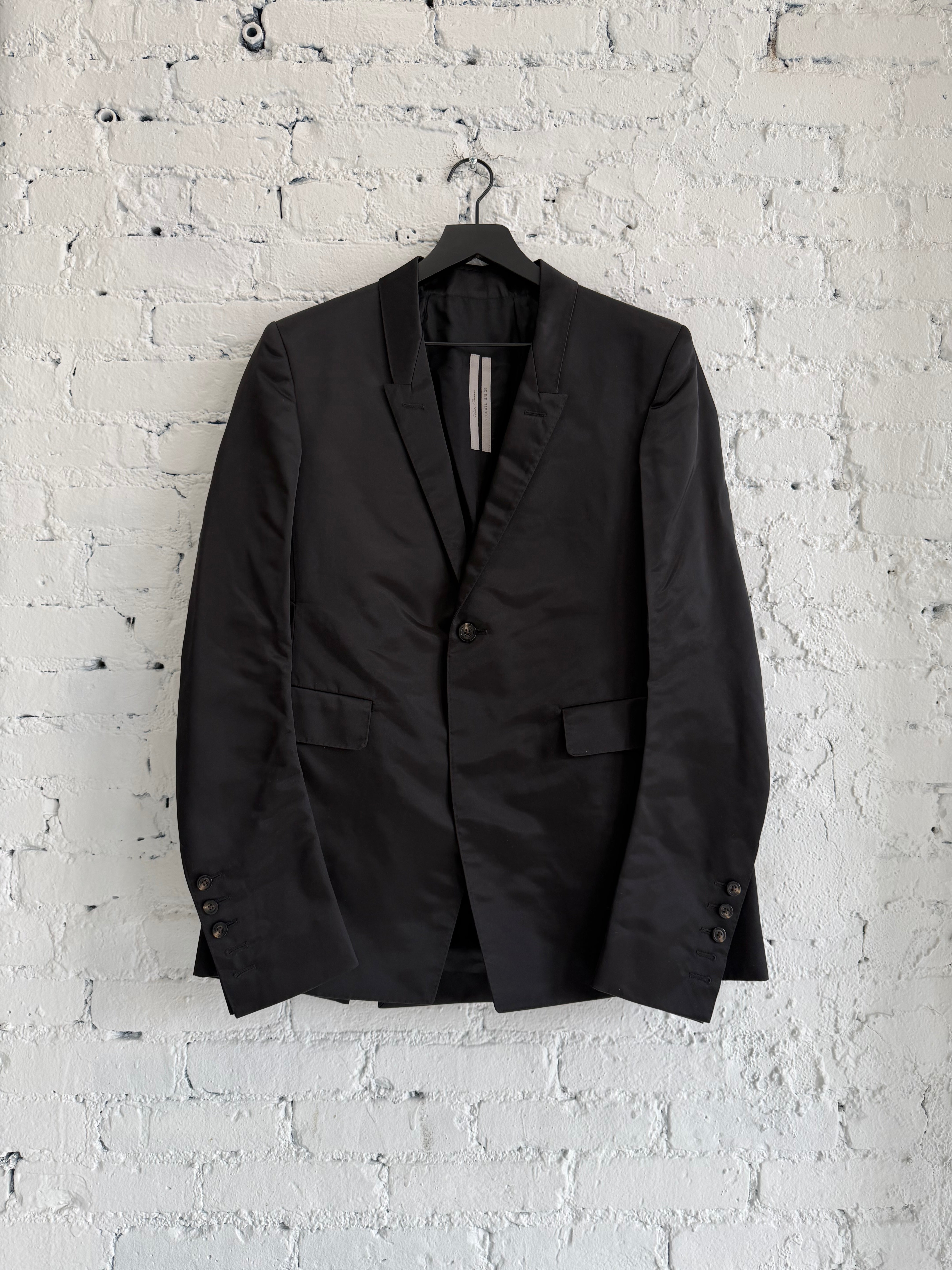 S/S 2020 RICK OWENS SATIN BLAZER – Lost Files NYC