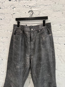 RICK OWENS ‘BOLAN’ DISTRESSED LEATHER PANTS