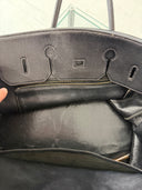 1998 HERMES BIRKIN 40 BLACK TOGO LEATHER