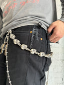 CHROME HEARTS XL FOTI SKULL WALLET CHAIN