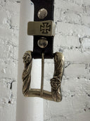 ERD ROSE BUCKLE STUDDED BELT