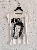1980s SID VICIOUS ‘DEAD’ CUTOFF SHIRT