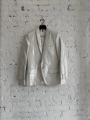 DIOR HOMME METALLIC SILVER BLAZER