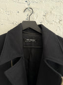 A/W 98-99 RAF SIMONS ‘ASYMMETRICAL WOOL ZIP’ COAT