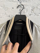 S/S 2014 SAINT LAURENT METALLIC SILVER ‘TEDDY’ BOMBER JACKET