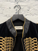 F/W 2016 YSL VELVET TEDDY OFFICER JACKET