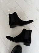 SAINT LAURENT SUEDE WYATT BOOTS