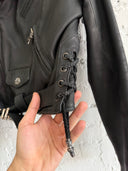 CHROME HEARTS JJ DEAN LEATHER BIKER JACKET
