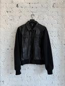 A/W 2005 DIOR HOMME ‘IN THE MORNING’ WOOL/LEATHER JACKET
