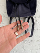 CHROME HEARTS DAGGER EMBELLISHED SUEDE LEATHER ‘IGGY’ BACKPACK