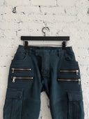 BALMAIN CARGO BIKER DENIM