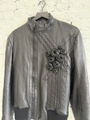 A/W 2005 DIOR ‘IN THE MORNING’ FLORAL MOTO LEATHER JACKET