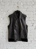 2000s MAISON MARTIN MARGIELA LEATHER VEST