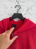 BALENCIAGA TAPE LOGO ZIP UP HOODIE