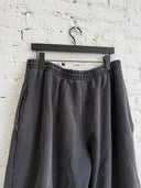 BALENCIAGA 3/4 DISTRESSED SWEAT SHORTS