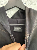 BALENCIAGA PARÍS RUNWAY MUD ZIP UP HOODIE