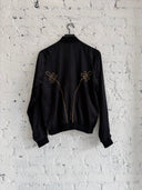S/S 2015 SAINT LAURENT EMBROIDERED NAPOLEON BOMBER JACKET