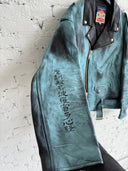 SUPREME X BLACKMEANS LEATHER BIKER JACKET