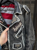 1990s LEATHER BATTLE JACKET