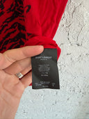 SAINT LAURENT RED TIGER PRINT TEE