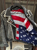 1990s LEATHER BATTLE JACKET