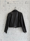 CHROME HEARTS JJ DEAN LEATHER STAR BIKER JACKET