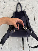 CHROME HEARTS DAGGER EMBELLISHED SUEDE LEATHER ‘IGGY’ BACKPACK