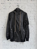 S/S 2018 RICK OWENS DRKSHDW WAX COATED ‘EXPLODER’ PARKA