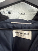 F/W 2015 SAINT LAURENT HOODED FUR BOMBER JACKET
