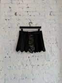 ERD TIE PATCHWORK MINI SKIRT