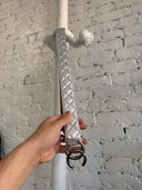 CHANEL SILVER METALLIC BELT