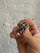 CHROME HEARTS DOUBLE FLORAL RING