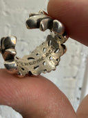 CHROME HEARTS DOUBLE FLORAL RING