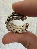 CHROME HEARTS DOUBLE FLORAL RING
