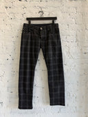 CHROME HEARTS WOOL PLAID PANTS