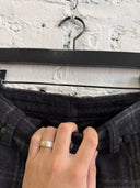 CHROME HEARTS WOOL PLAID PANTS