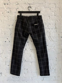 CHROME HEARTS WOOL PLAID PANTS