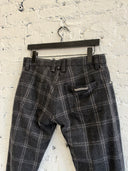 CHROME HEARTS WOOL PLAID PANTS