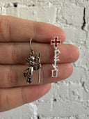 ERD BABY DEVIL/GOTHIC LOGO EARRINGS
